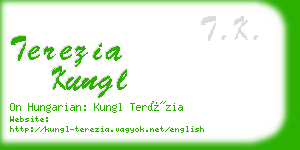 terezia kungl business card